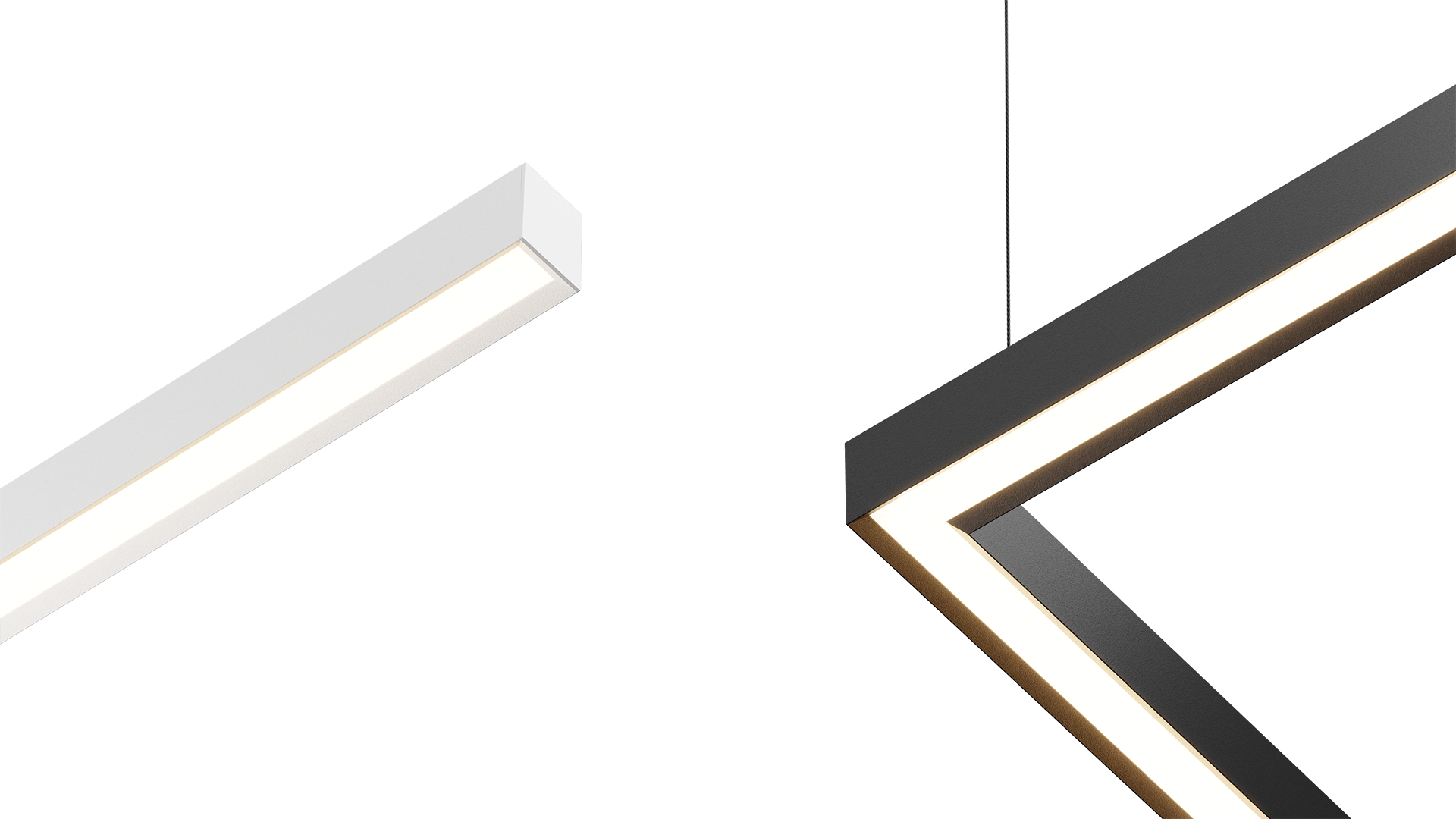 LED Alu Profil DEEPLINE M mit COEX12 Abdeckung