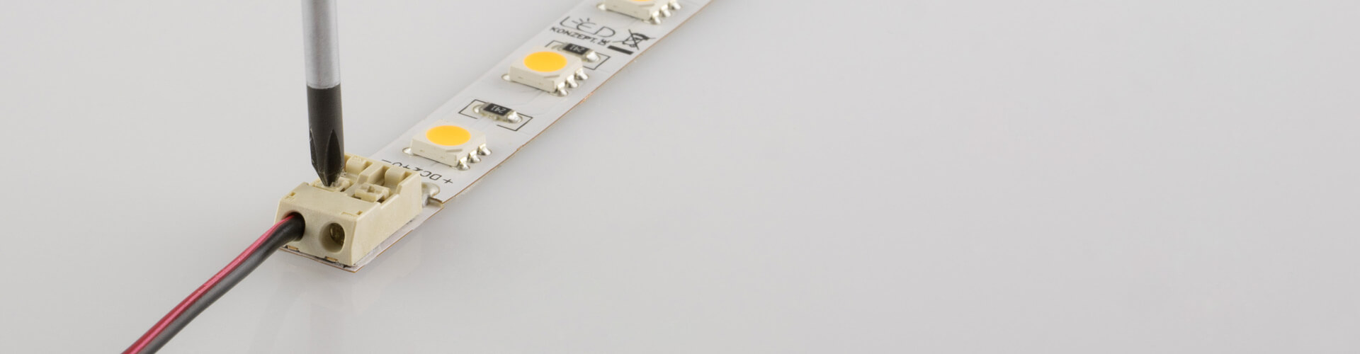 LED Streifen mit Klemmsystem Nahaufnahme Bild 3