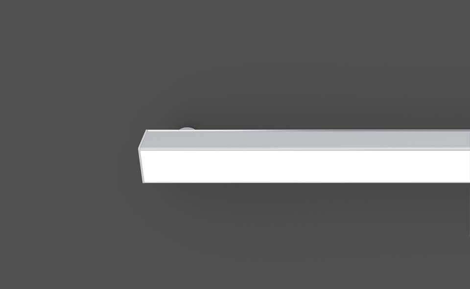 Magnet-Befestiger für LED Alu Profile nach schräg vorne leuchtend