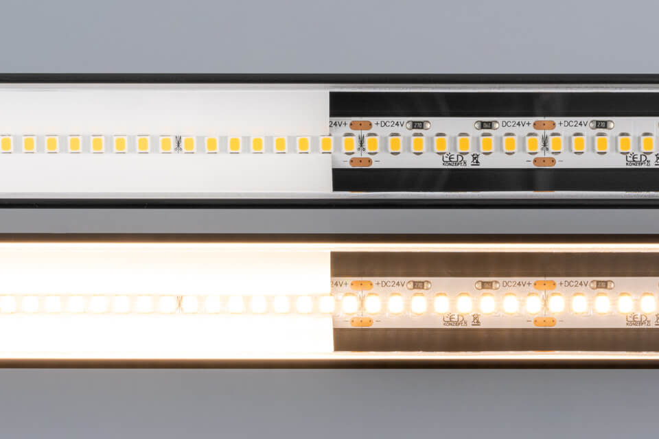 Reflektor im LED Alu Profil BASIC mit 17W LED Streifen