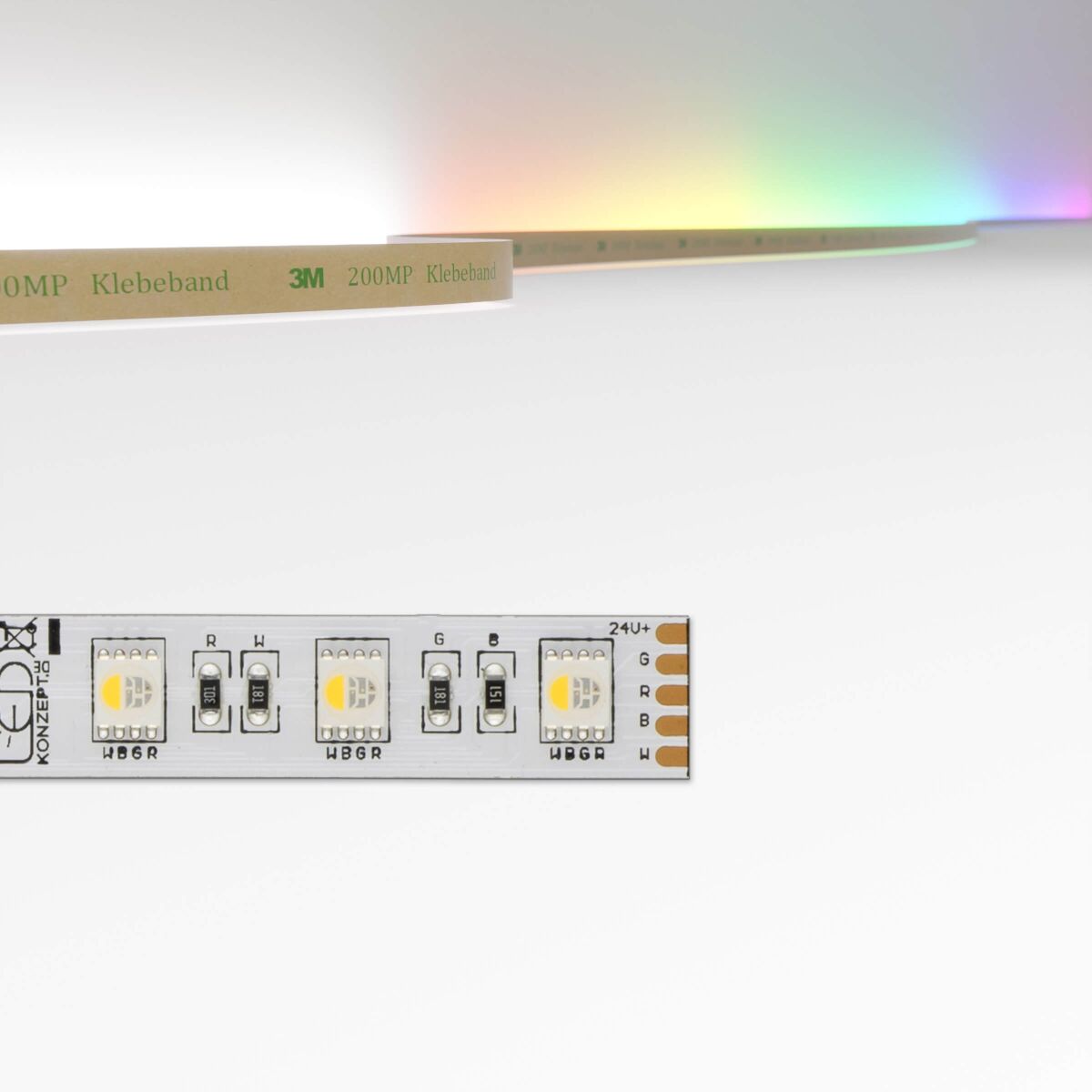 RGBW LED Streifen mit farbig + neutralweißen Licht, 89,10 €