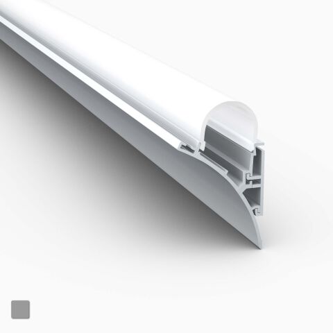 Produktbild LED Alu Profil WERKIN-R für Lichtvouten, freigestellt vor grauem Hintergrund