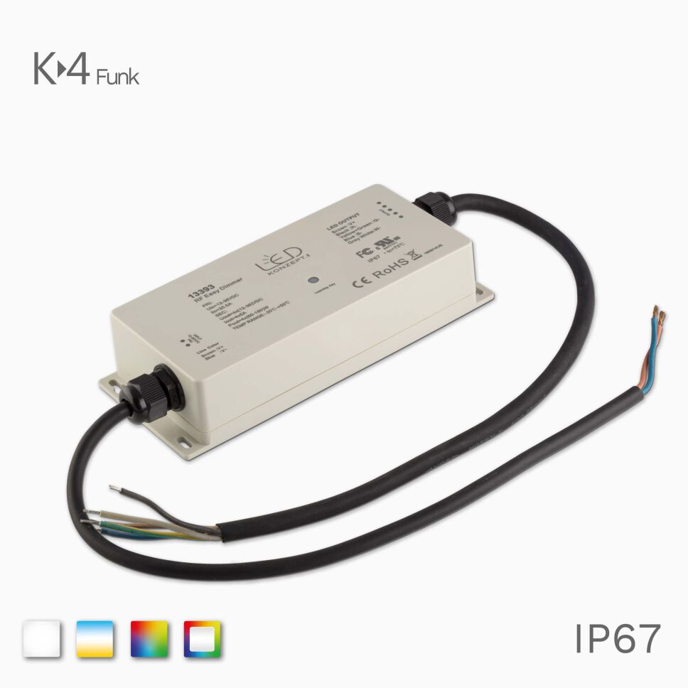 Produktbild beiger K-4 RGBW-RGB, CCT LED Funk Controller...