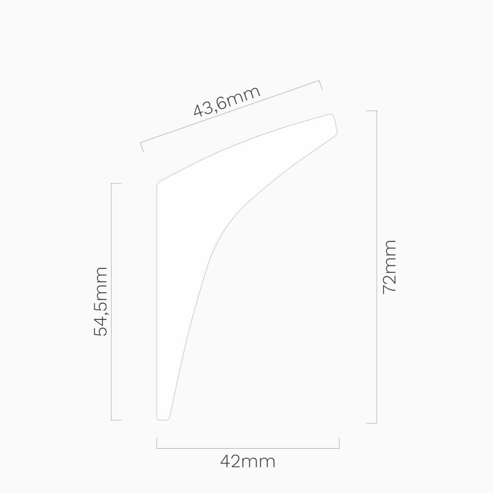 Lichtvoutenprofil zum Überstreichen für LED Strips, 6,87 €