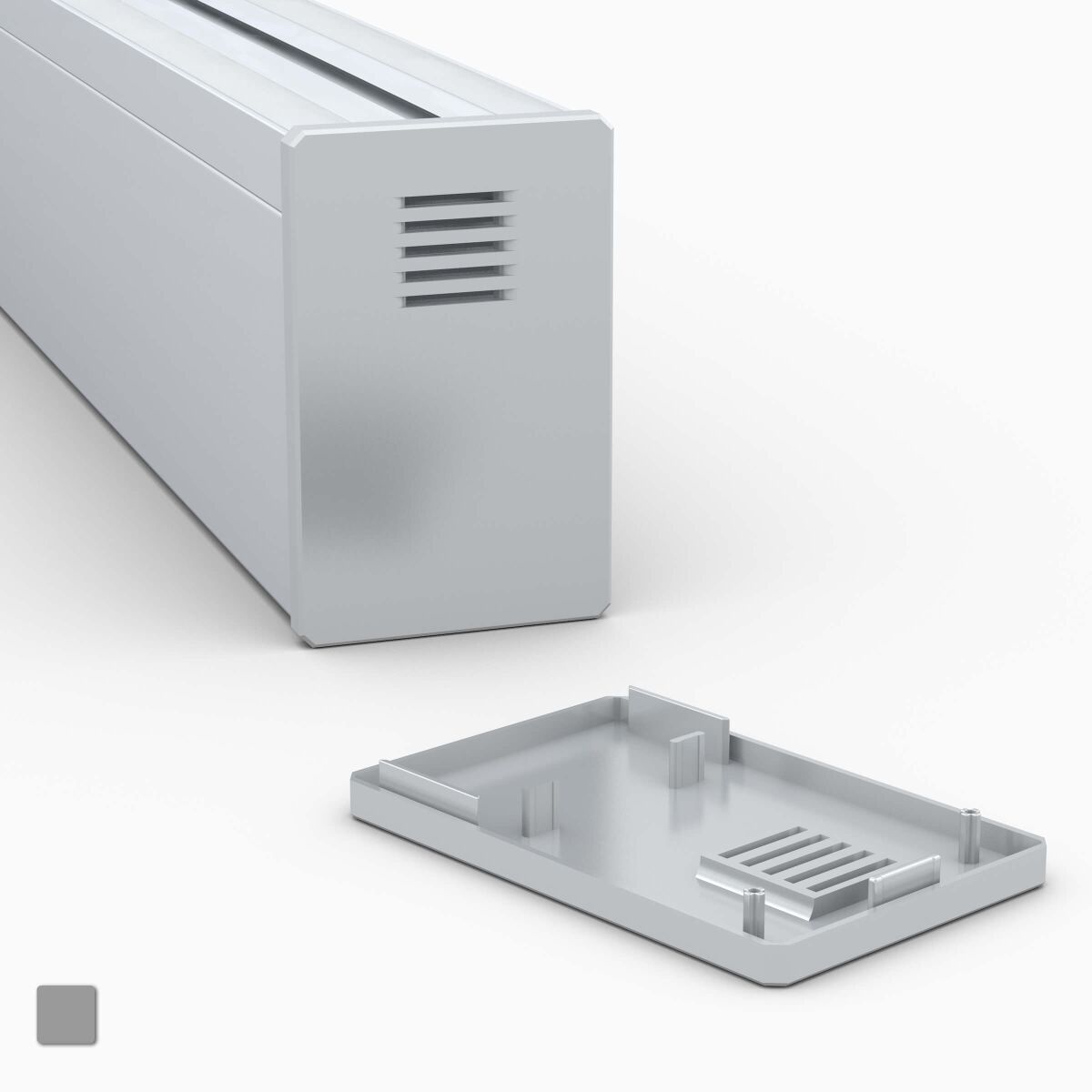 Endkappe mit Lüftungsschlitzen für LED Alu Profil , 4,99 €