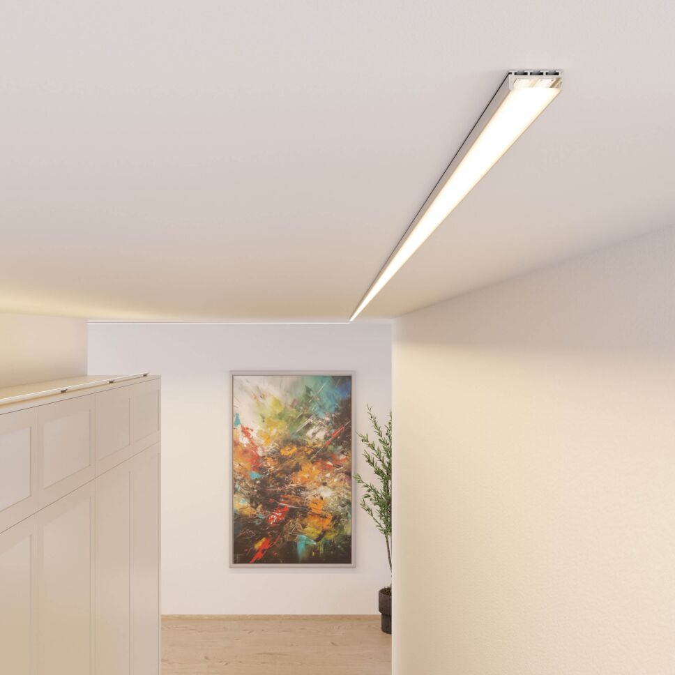 LED Alu Profil GIZA eloxiert, 250cm inkl. Abdeckun, 43,75 €