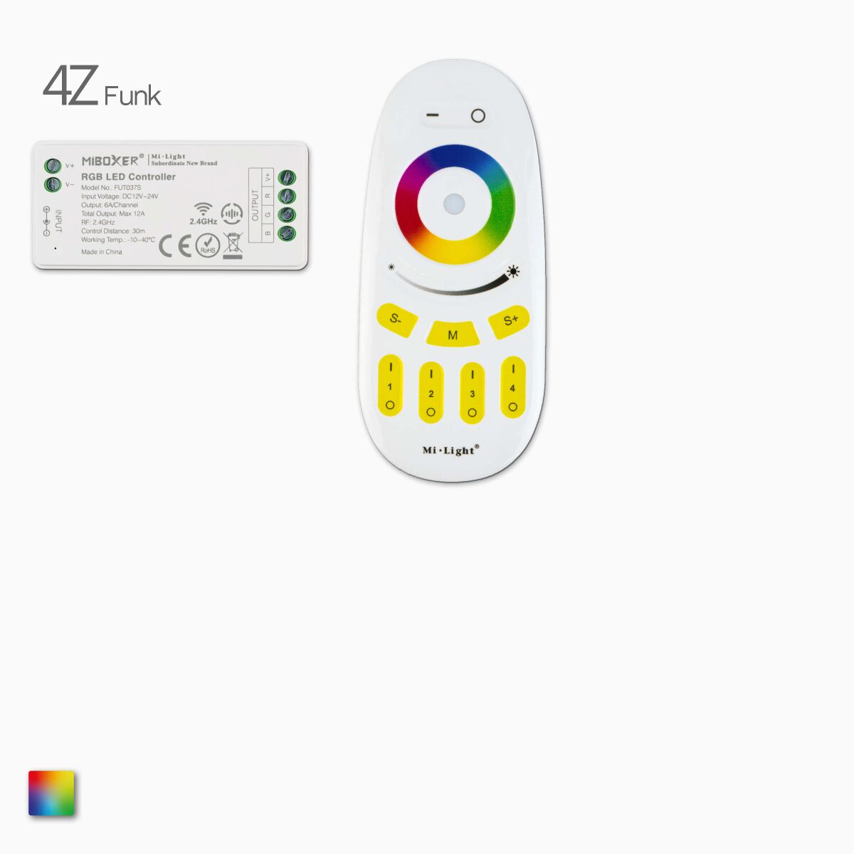 RGB LED Controller Set mit Fernbedienung u. 1 Cont, 37,90 €
