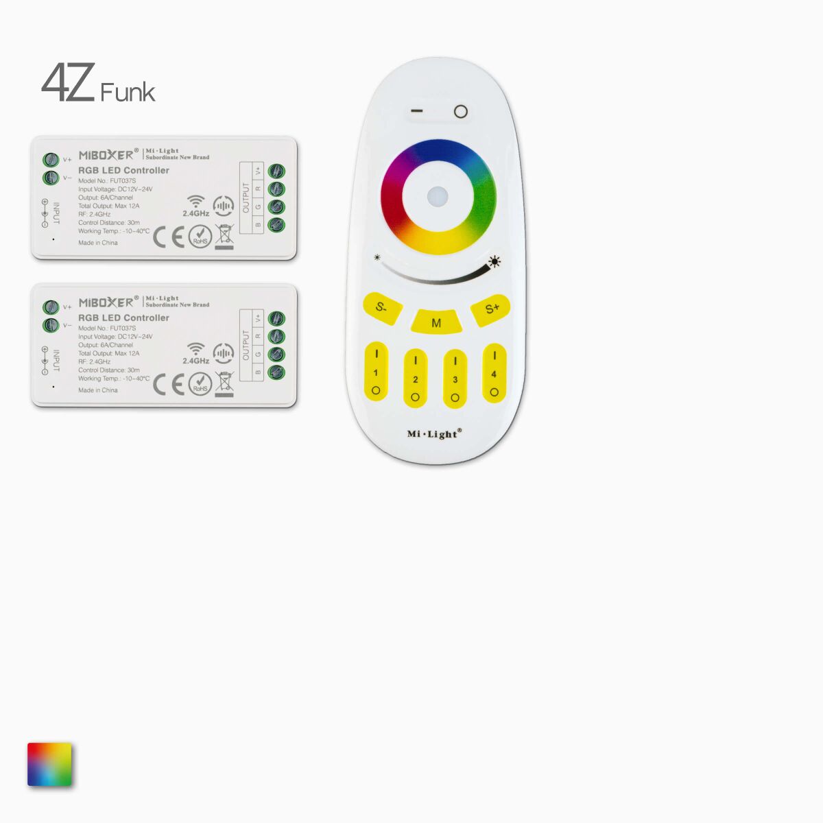 RGB LED Controller Set mit Fernbedienung u. 2 Cont, 55,90 €