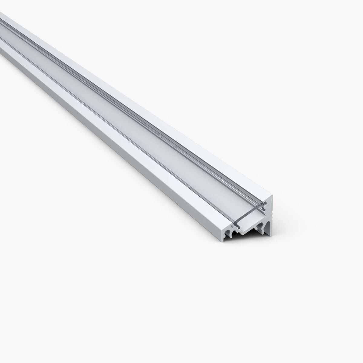 LED Alu Eckprofil, elox. mit klarer Abdeckung 50cm, 6,00 €
