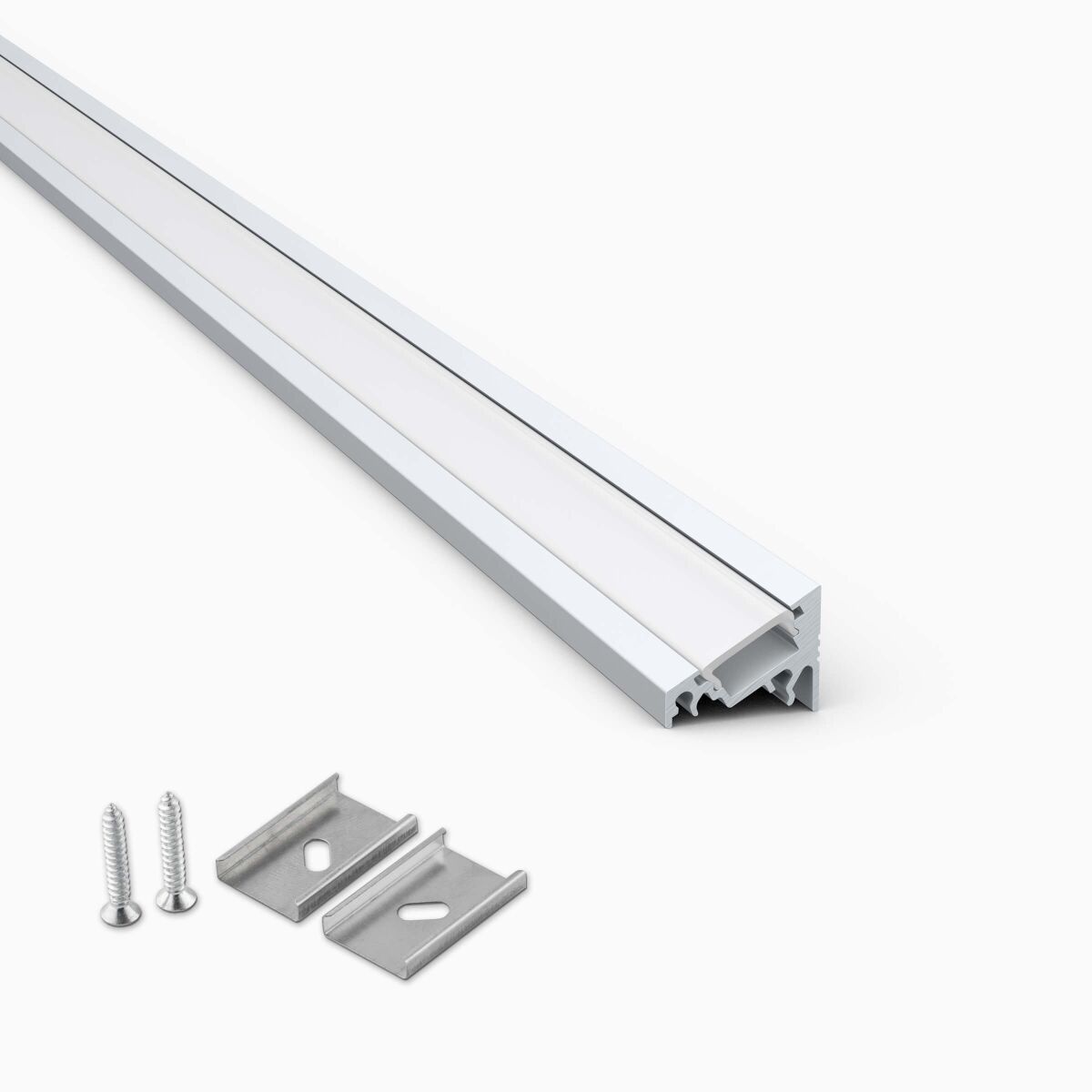 LED Eckprofil eloxiert mit Montageclips, klare Abd, 33,50 €