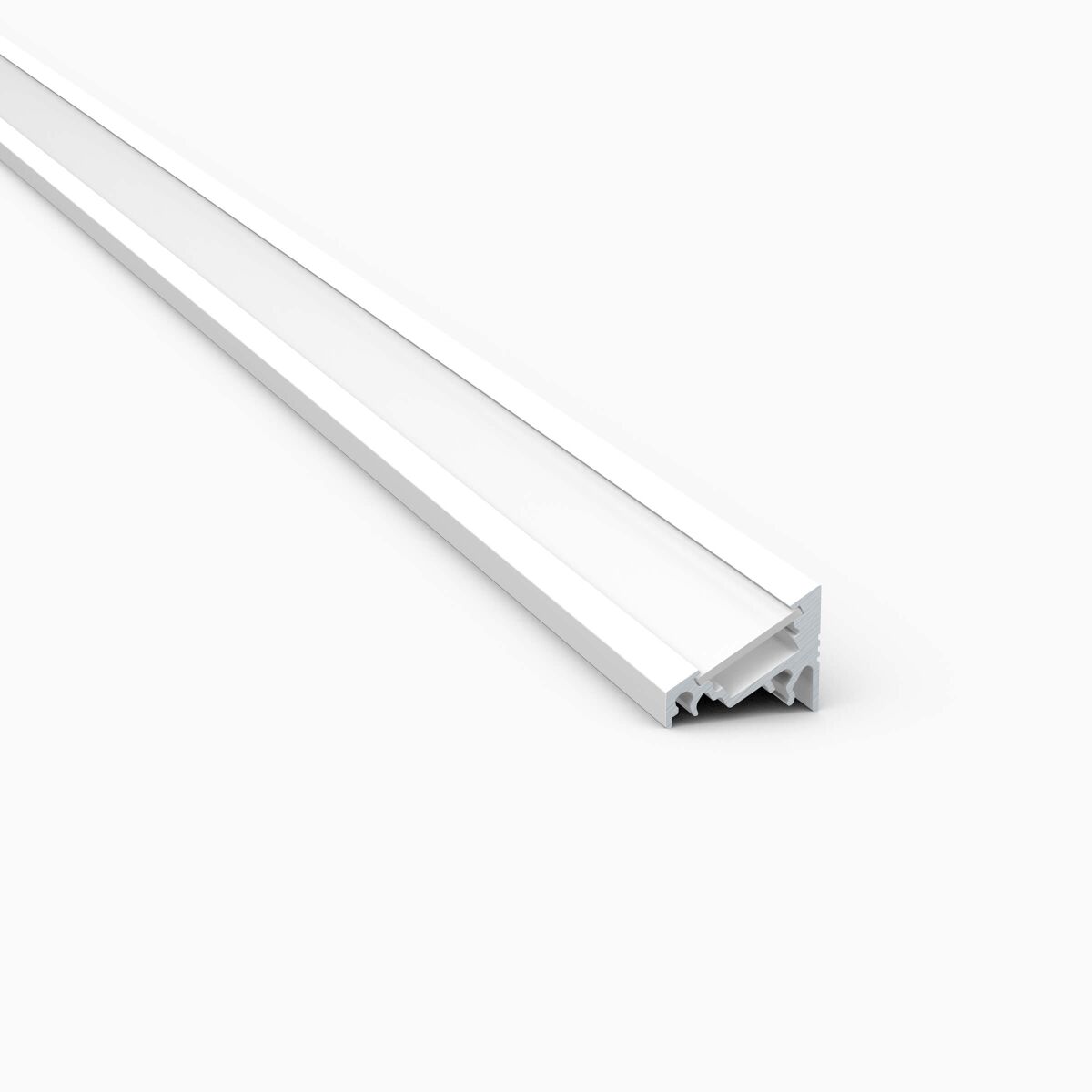 weiß pulverbeschichtetes Alu Profil mit opaker Abd, 25,00 €