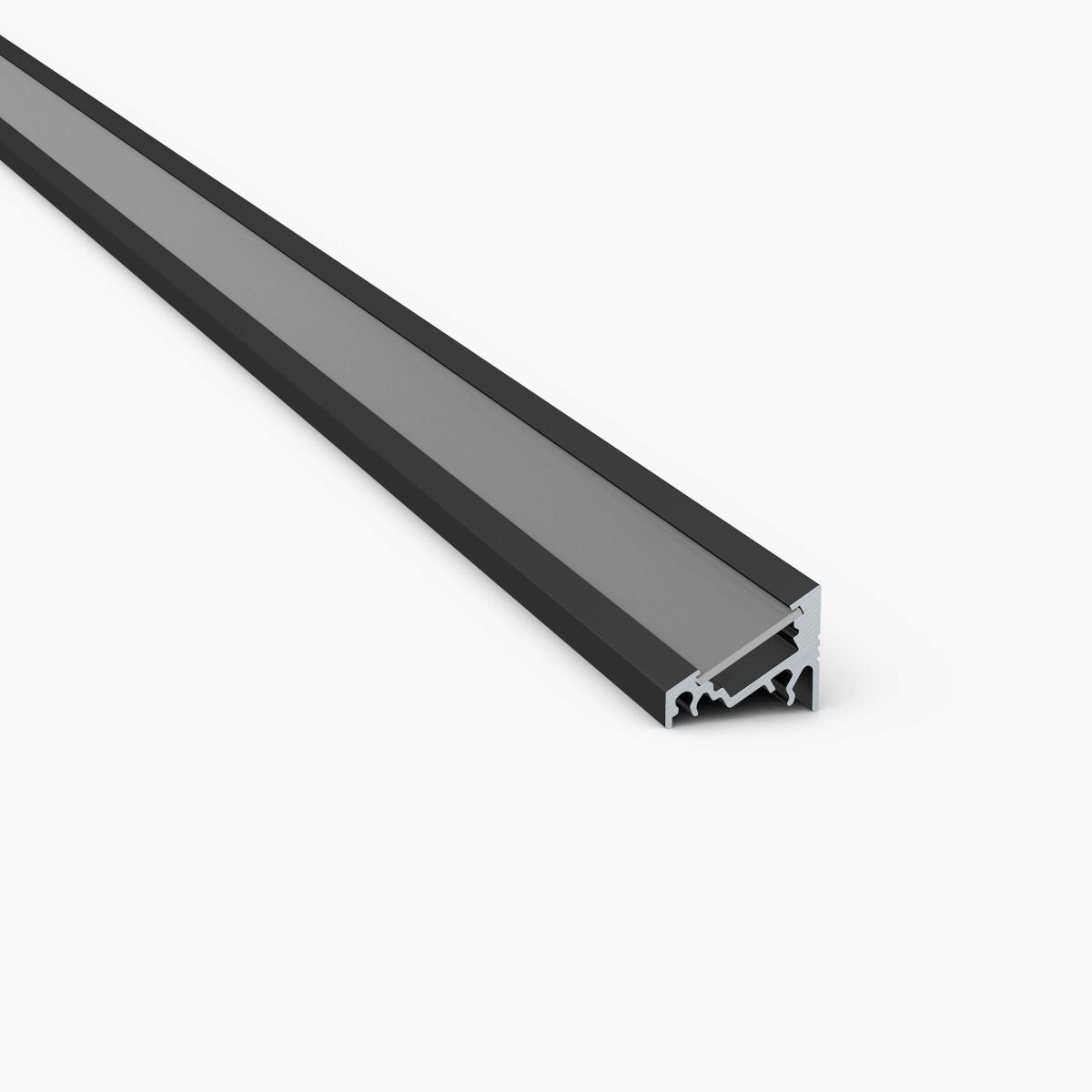 LED Alu Eckleiste in schwarz mit satinierter Abd 1, 12,50 €