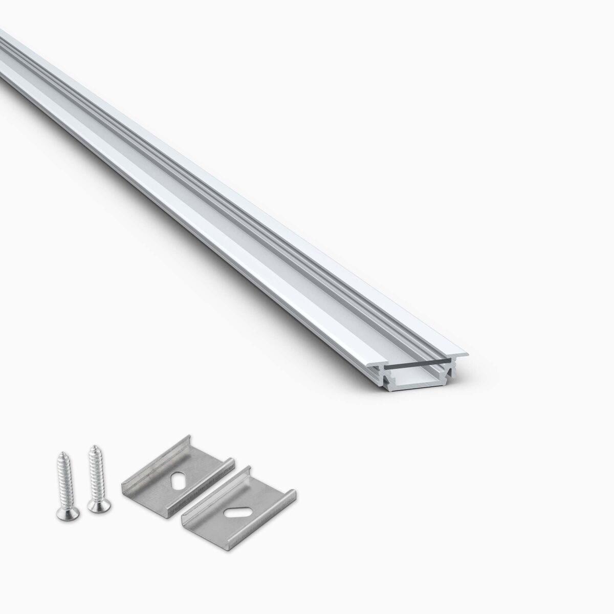 LED Alu Profil zum Einlassen mit klarer Abdeckung , 22,50 €