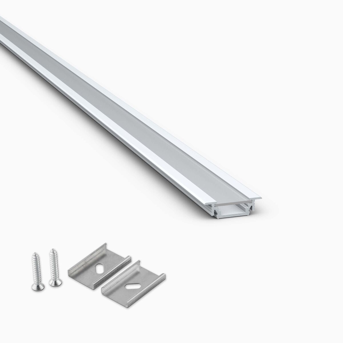 Einbau LED Alu Profil mit satinierter Abdeckung, 2, 28,50 €