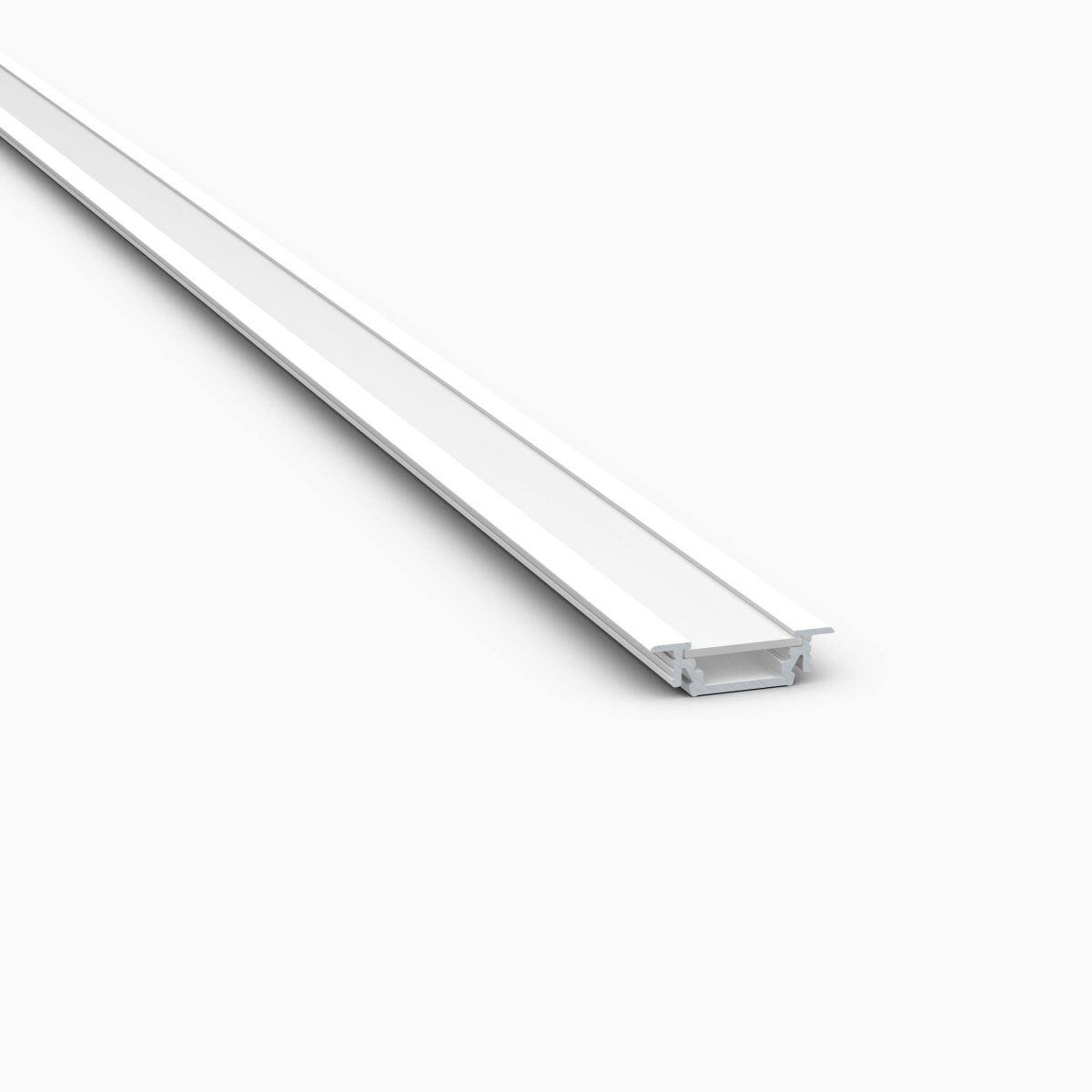 LED Einbauleiste aus Alu in weiß mit milchiger Abd, 18,75 €