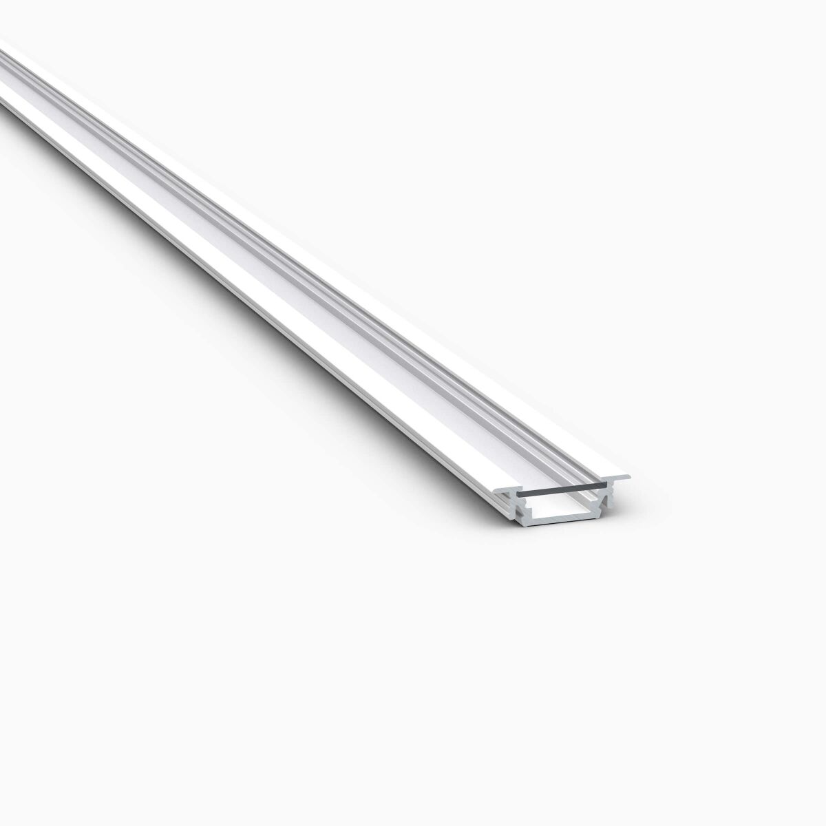 LED Alu Profil mit weißer Oberfläche, klare Abd, 1, 18,75 €