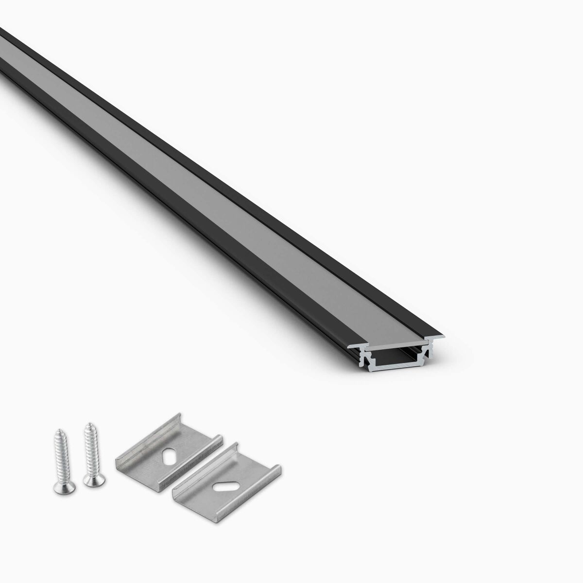 schwarzes Flügelprofil RAL9005 für Möbelbau, 200cm, 27,50 €