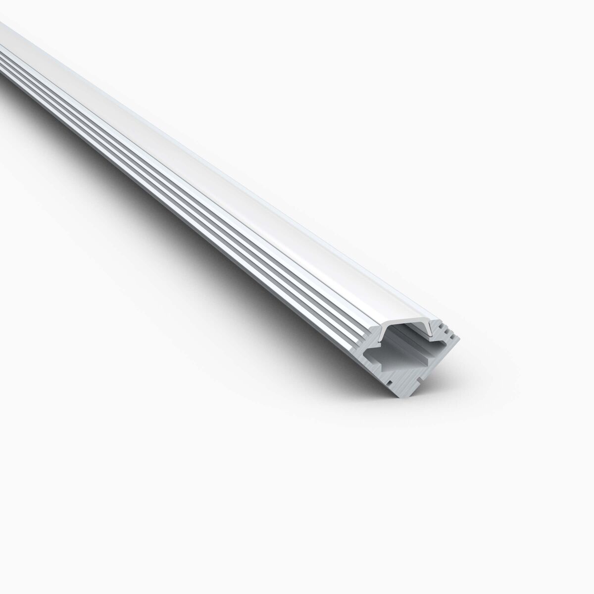 LED Alu Profil EK eloxiert, 49,5cm inkl. Abdeckung, 6,10 €