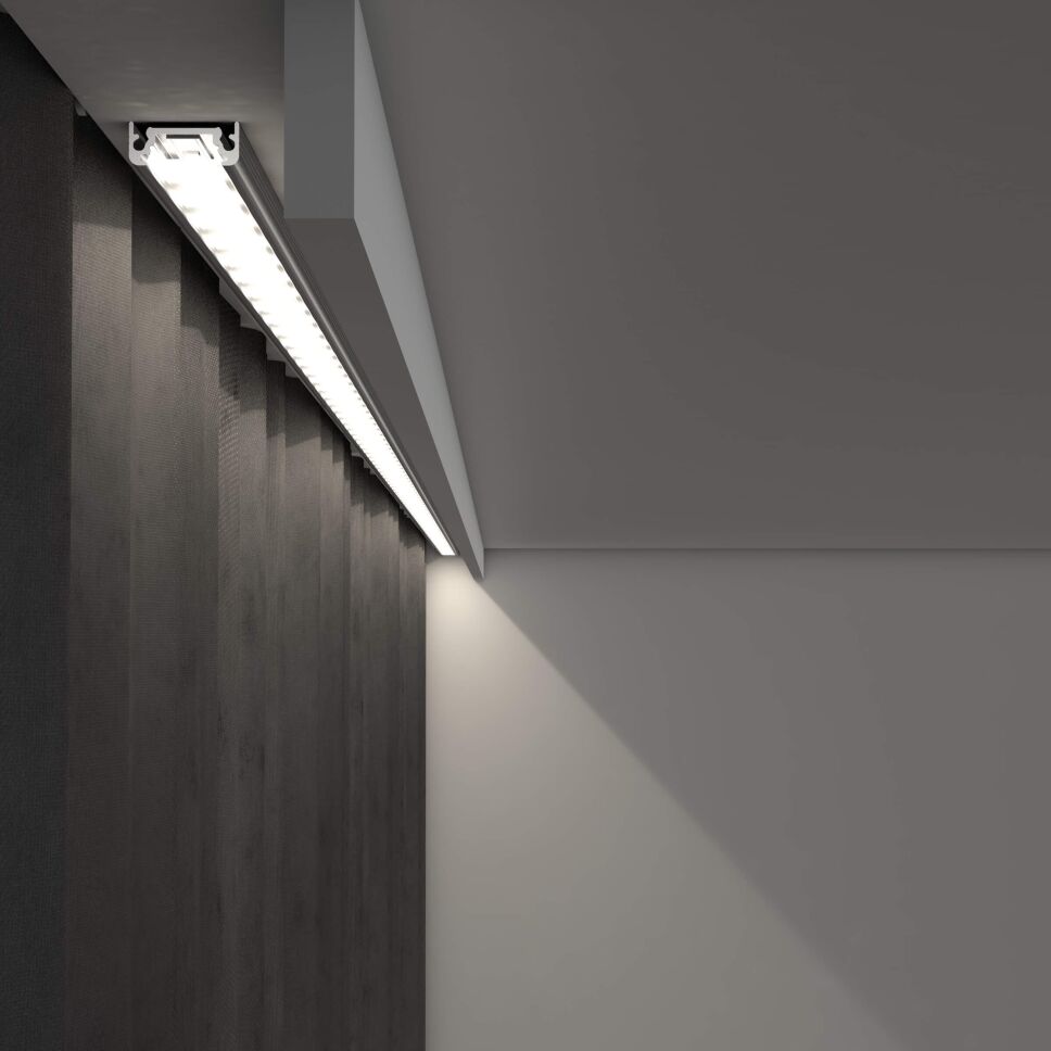 LED Alu Profil für Aufputzmontage, opake Abdeckung, 7,00 €
