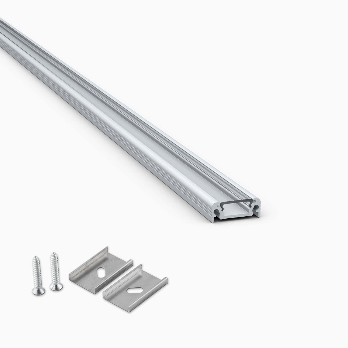 alu farbendes Aufputz LED Profil, klare Abdeckung,, 26,50 €
