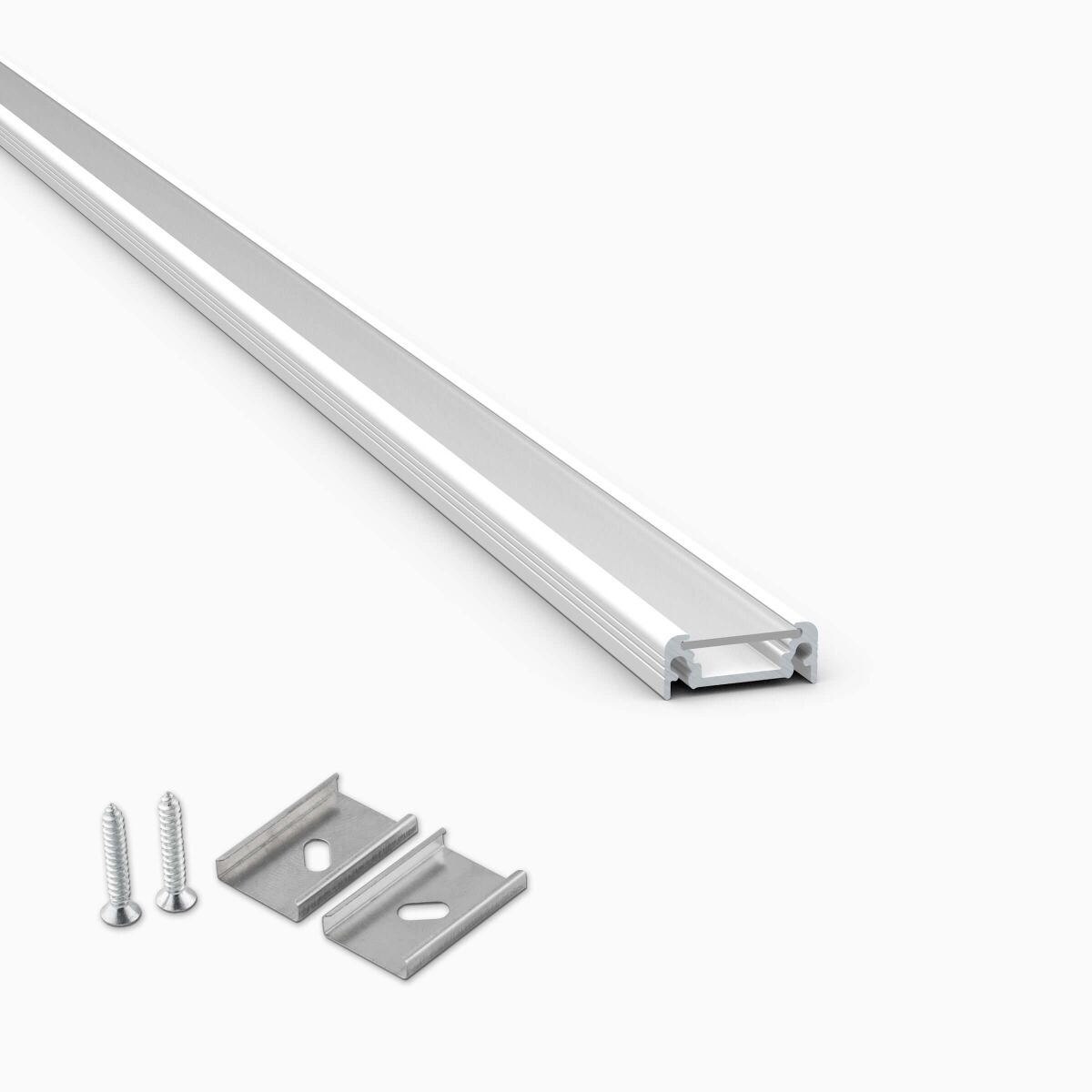 LED Alu Profil N mit satinierter Abd, RAL9003 200c, 27,50 €