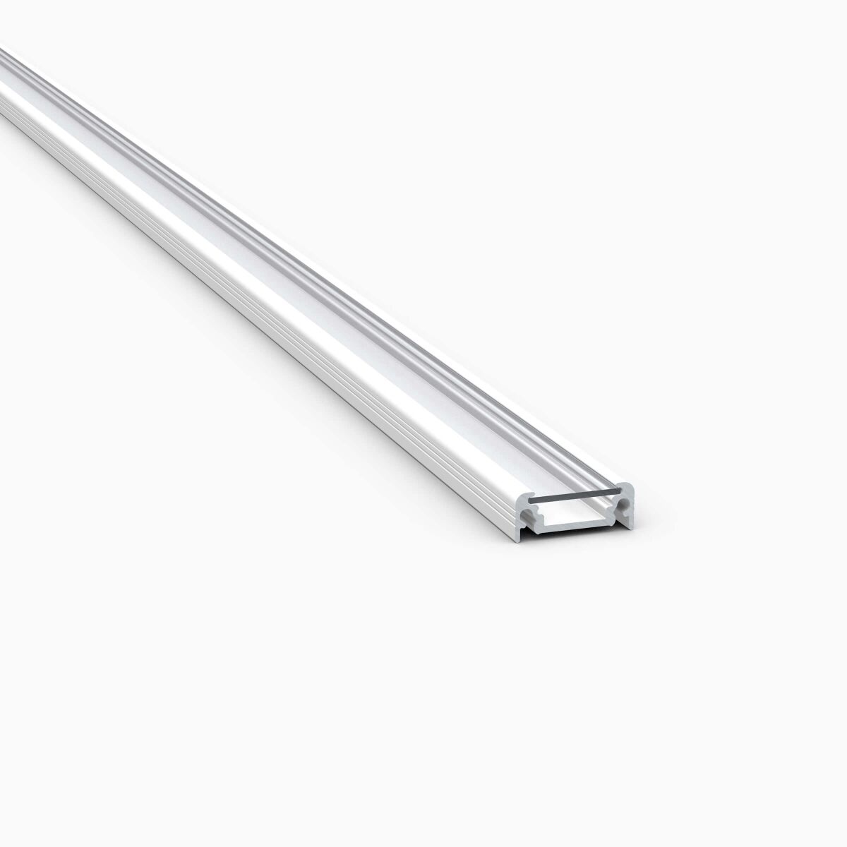 LED Profil weiß RAL9003 mit transparenter Abd., 10, 12,50 €