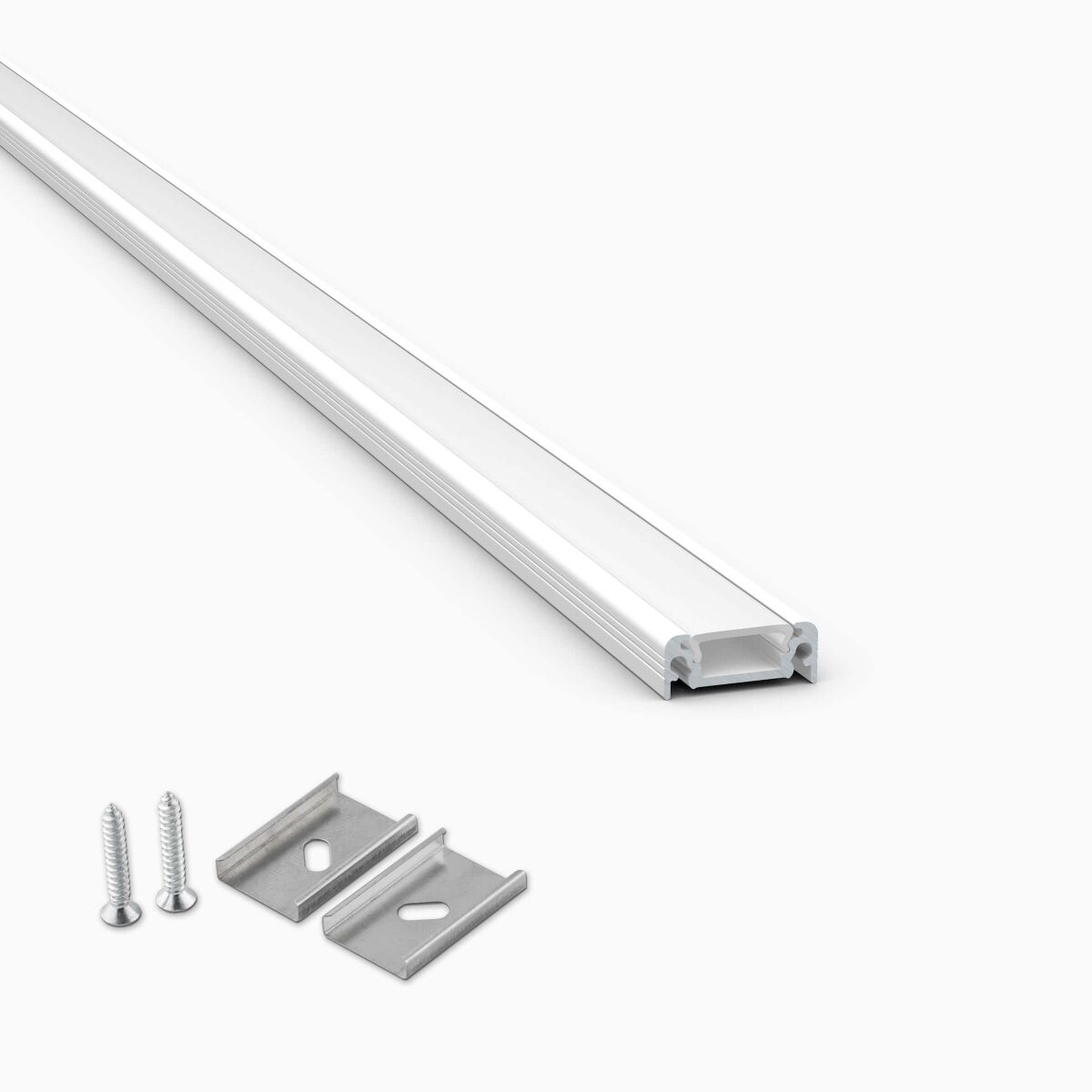 LED Profil N weiß mit Farbe RAL 9003, opaler Abd 1, 16,00 €