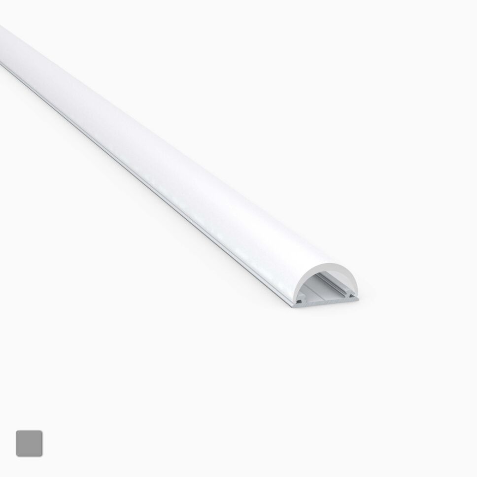 biegsames LED Alu Profil FLEX mit runder opaler Abdeckung, Produktbild