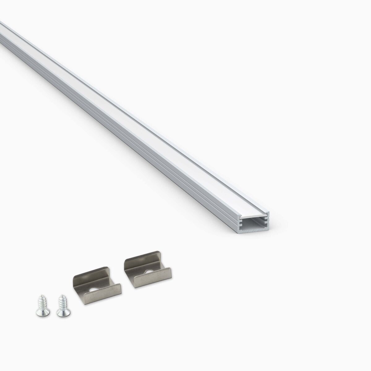 LED Alu Aufputzprofil mit weiß opaler Abdeckung, 5, 5,00 €
