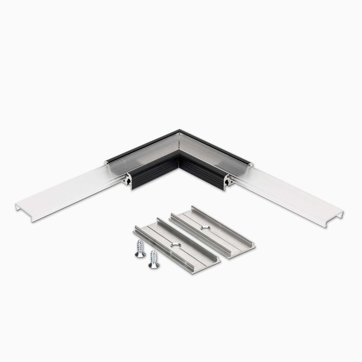 90 Grad Ecke, schwarz für Alu Profil F, Abdeckung , 7,90 €