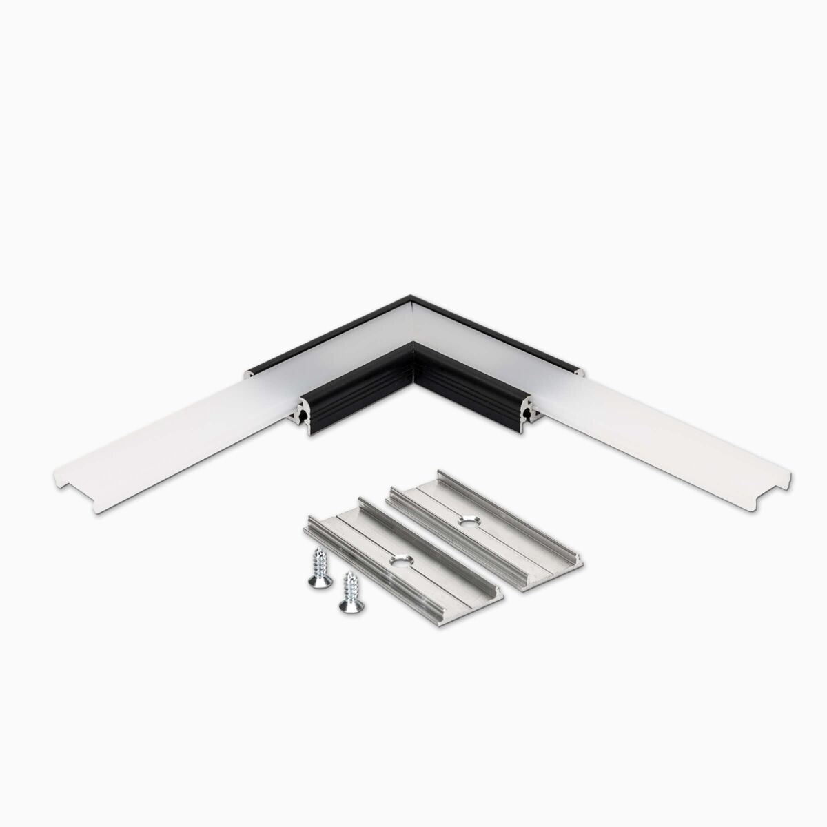 90 Grad Ecke, schwarz für Alu Profil F, Abdeckung , 7,90 €