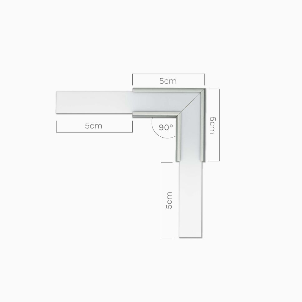 Eckverbinder 90 Grad für LED Profil N, Abdeckung o, 7,40 €