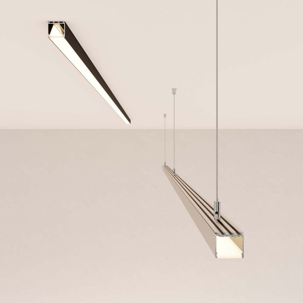 minimalistisches LED Alu Deckenprofil,matte Abd 50, 11,25 €