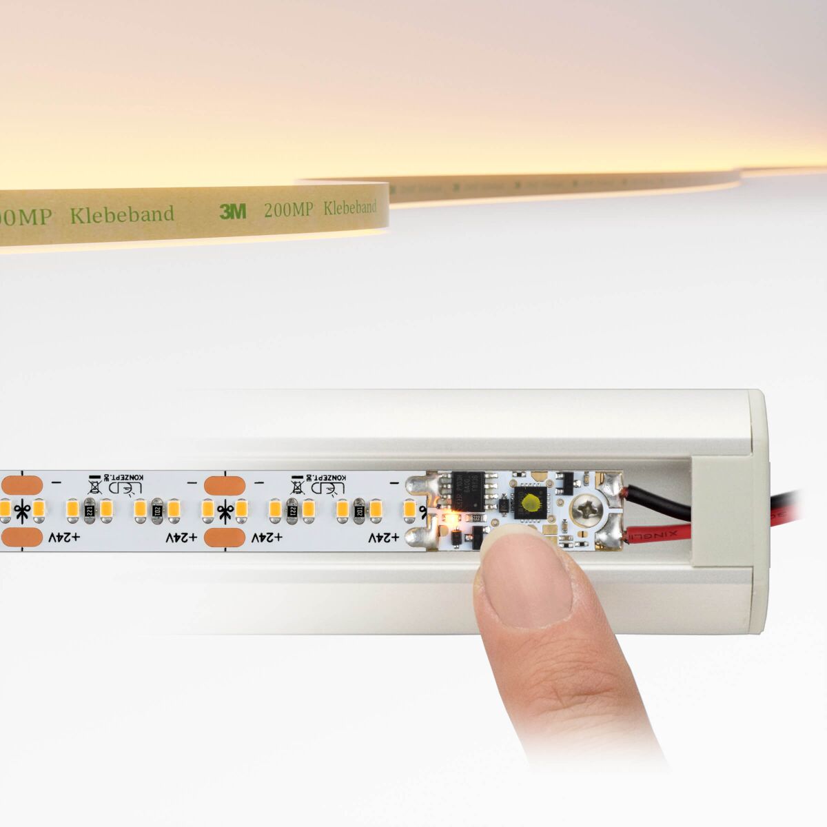 LED Streifen 24V warmweiß 17W/m 2400K, 100cm, mit , 34,60 €
