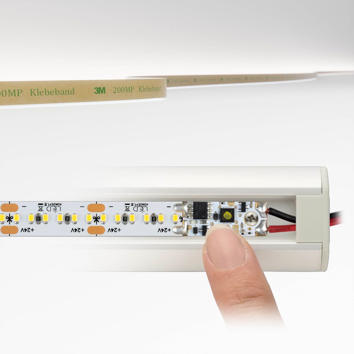 LED Streifen 24V neutralweiß 17W/m, 300cm, mit Dim, 75,20 €