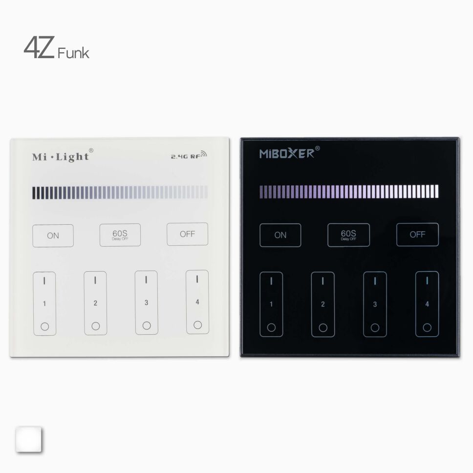 4-Zonen Wandsteuerung für einfarbige LED Streifen, 29,99 €
