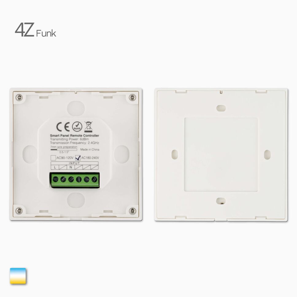 4-Zonen Funk Steuerung für dualweiße CCT LED, 47,99 €