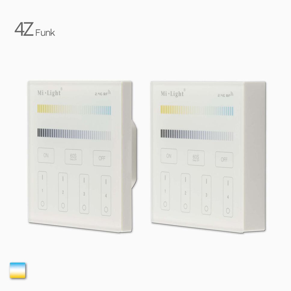 4-Zonen Funk Steuerung für dualweiße CCT LED, 47,99 €