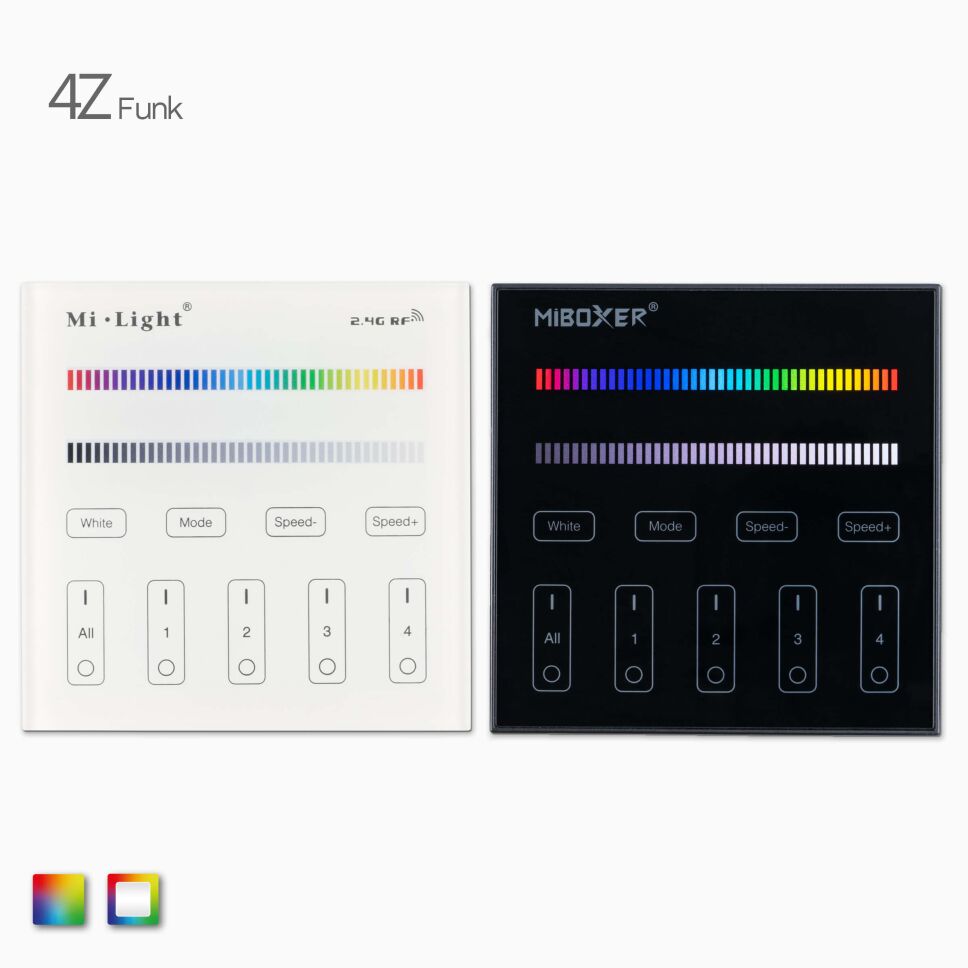 Funk RGB LED Wandsteuerung mit 4 Controllern + Wif, 47,99 €