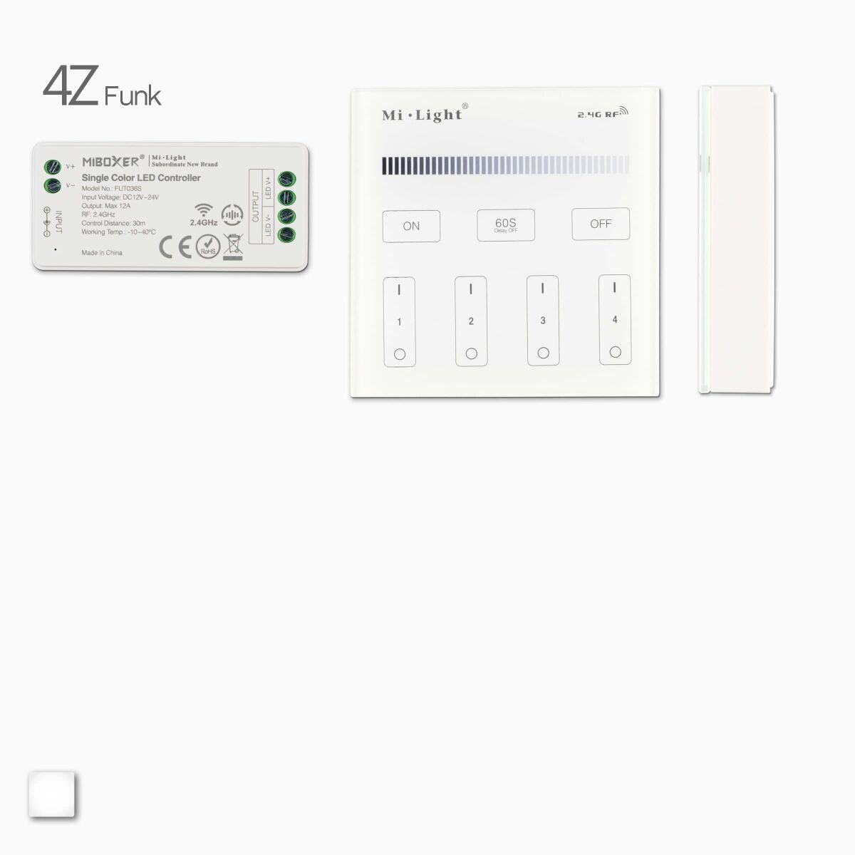Dimmer-Set mit 1 Funk LED Dimmer und 1 Wandsteueru, 47,99 €
