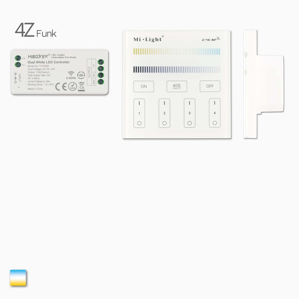 Funk-Wandsteuerung mit 1 Controller für CCT LED St, 47,99 €