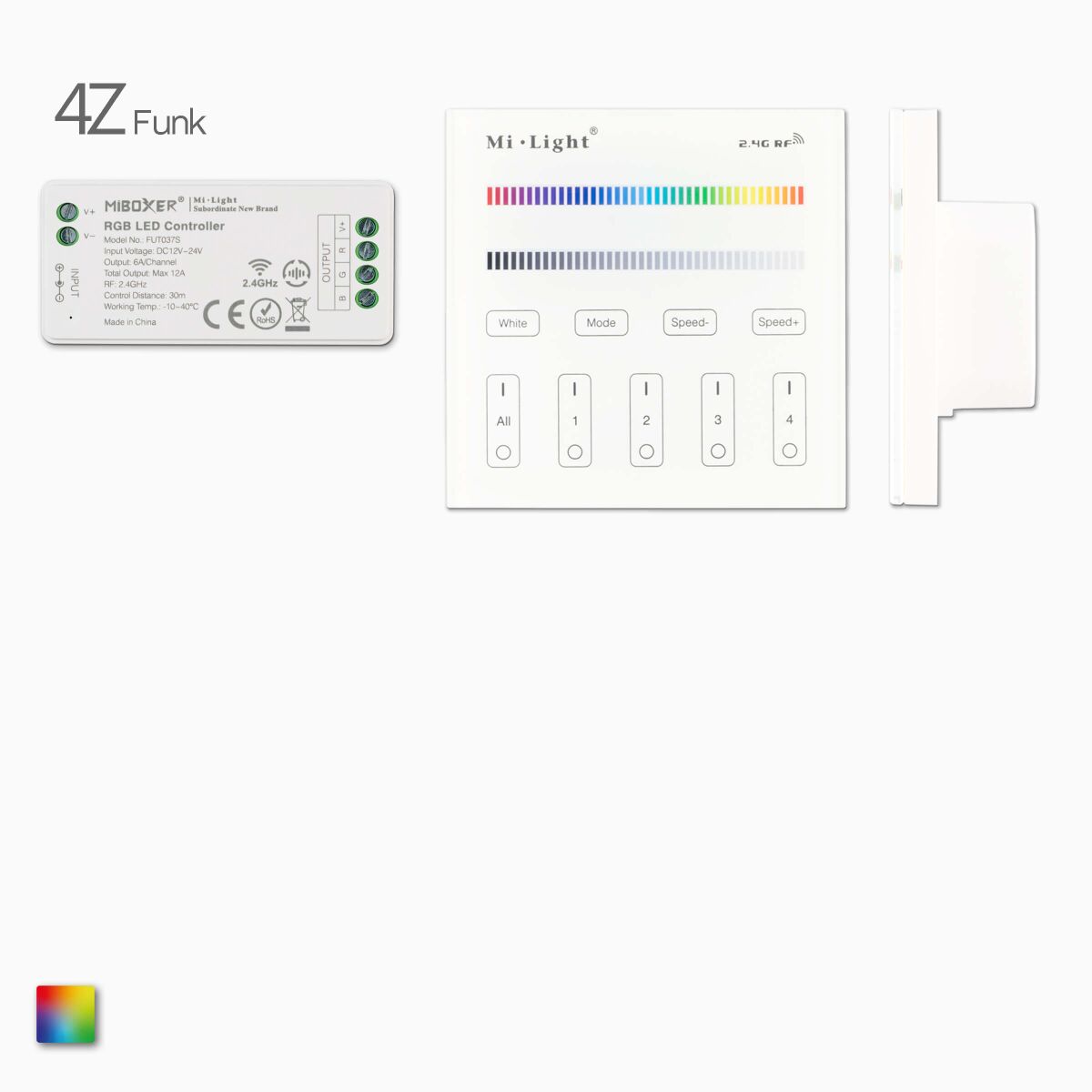 Funk Wandcontroller und 1 Empfänger für RGB LED St, 47,99 €