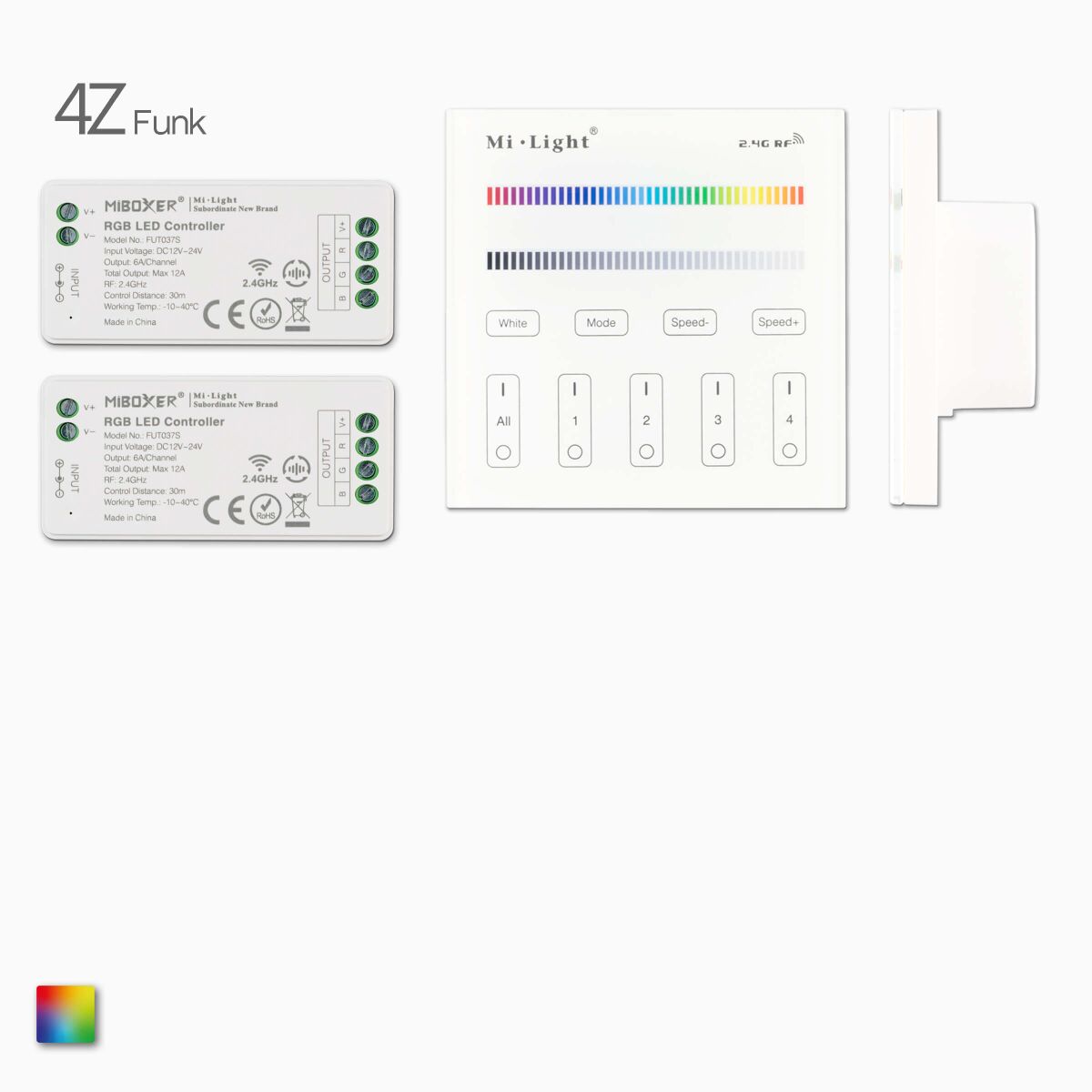 Funk Wandcontroller und 2 Empfänger für RGB LED St, 65,99 €