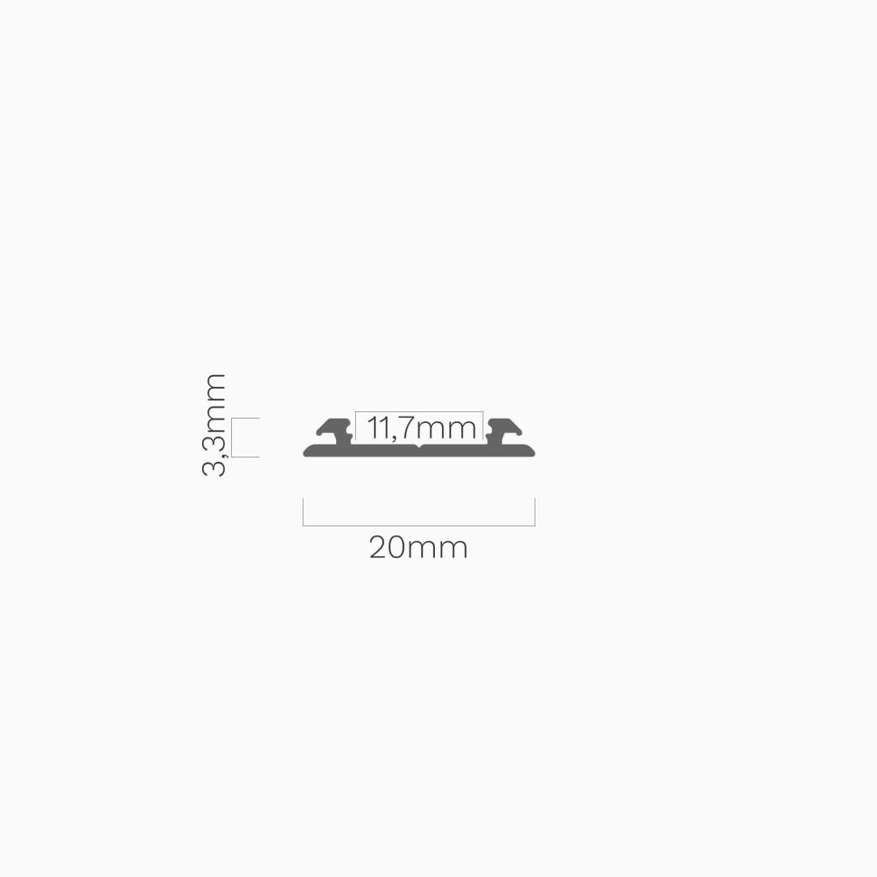 250cm langes flexibles LED Alu Profil FLEX mit Kle, 11,25 €