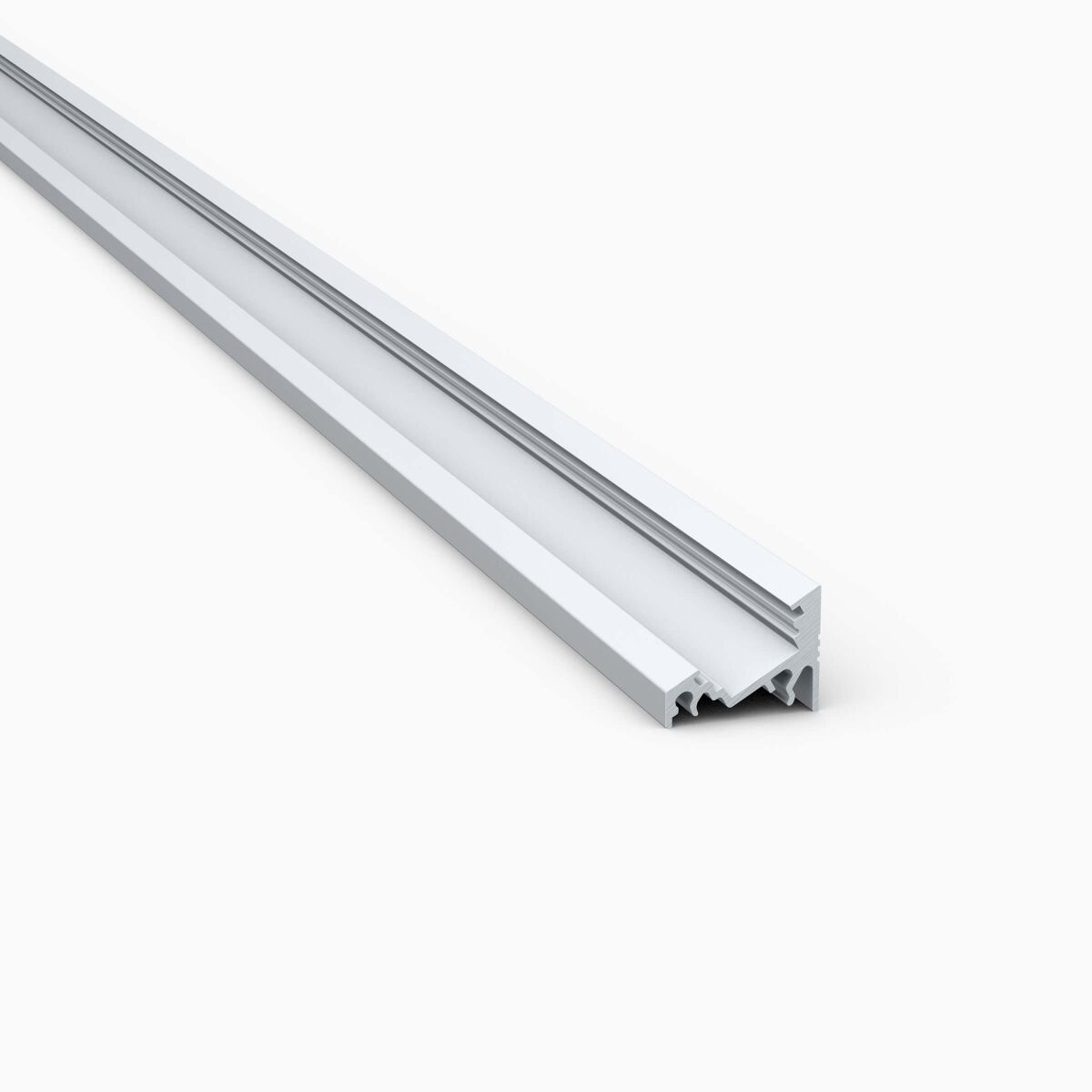 LED Alu Eckprofil mit satinierte Abdeckung, elox.,, 4,50 €