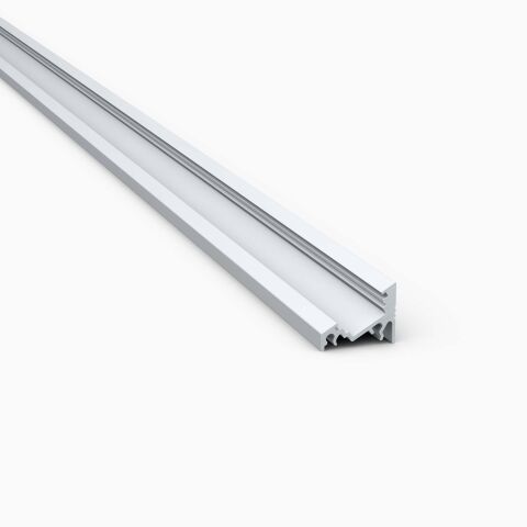 Produktbild vom LED Alu Profil E mit 30° 60° Grad Winkel, alu eloxiert ohne Abdeckung
