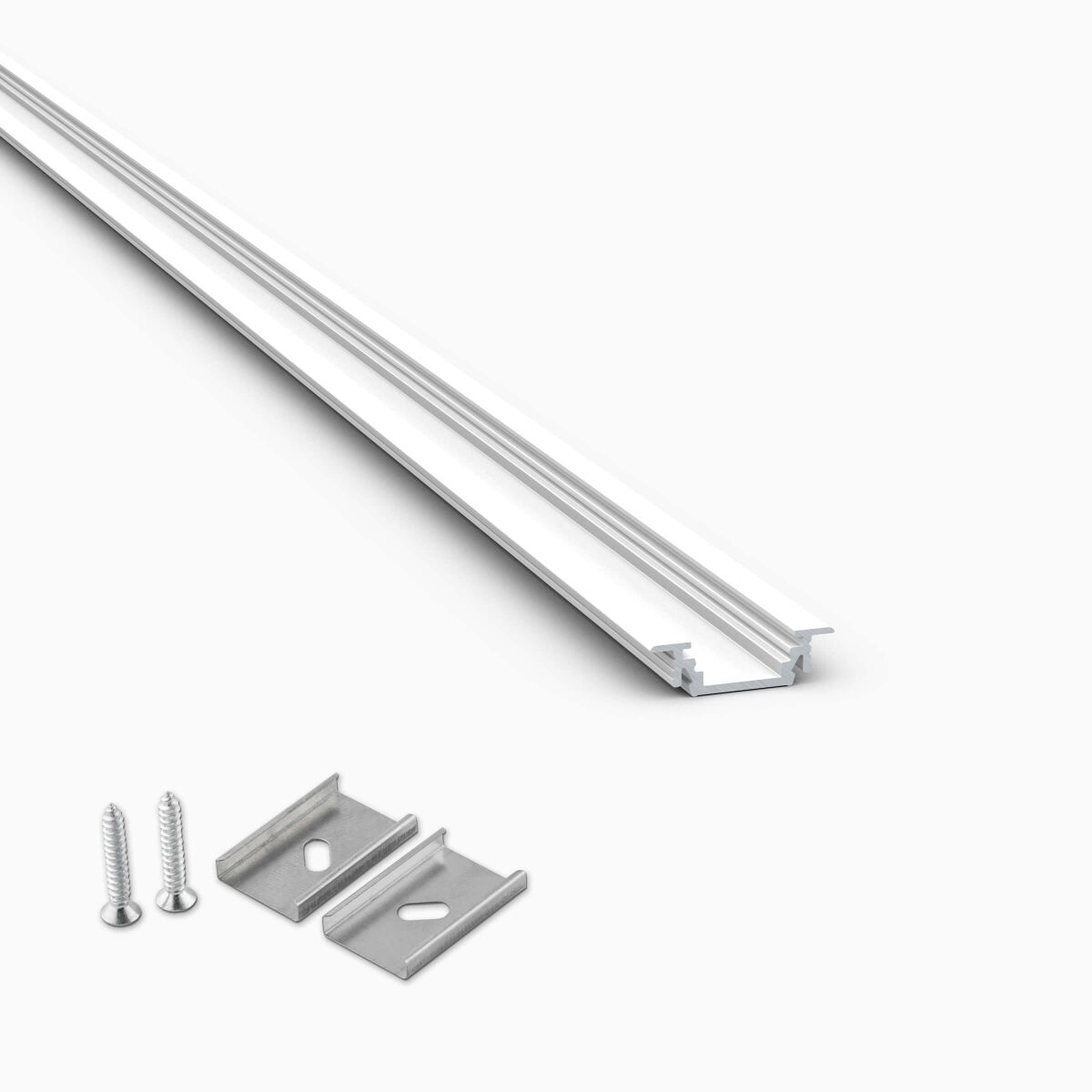 50cm langes Einlassprofil für LED Streifen in weiß, 6,75 €