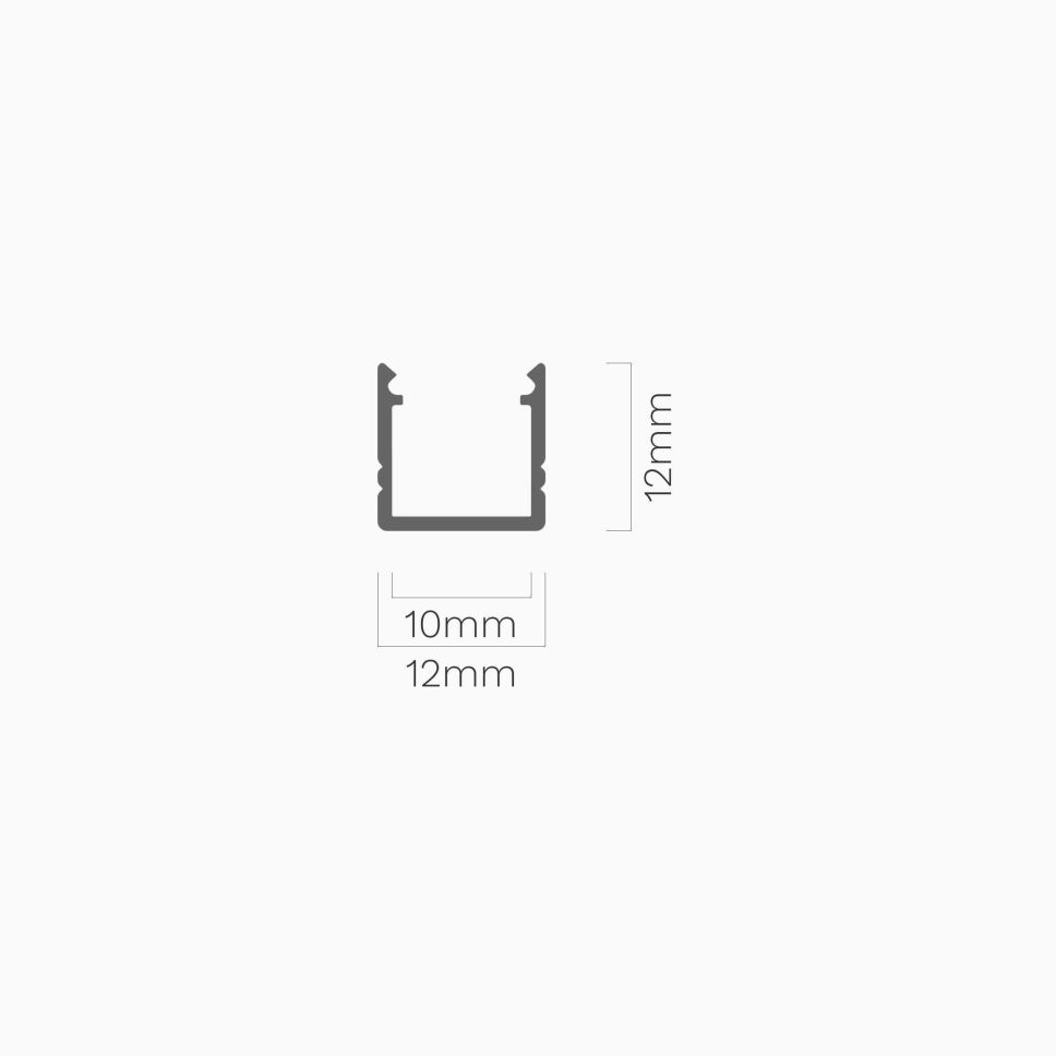 LED Alu Profil S10 mit doppelseitigen Klebeband, 3, 31,00 €
