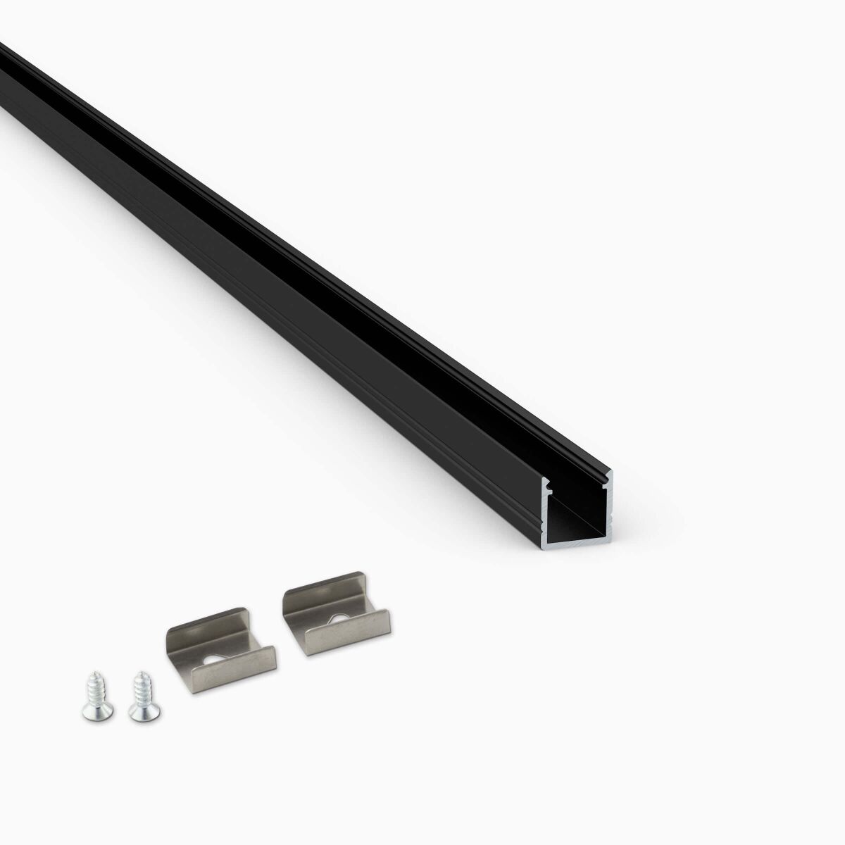 schwarzes Alu Profil für 10mm breite LED Streifen,, 12,50 €