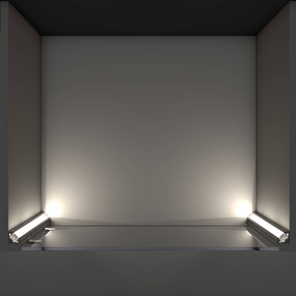 LED Alu Winkelprofil mit 45 Grad Abstrahlwinkel, 2, 15,40 €